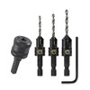 Snappy Tools Quick Change Chuck & 3 Piece Countersink Set