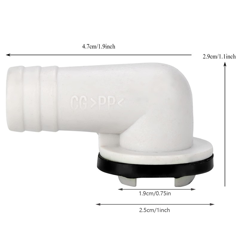 AC Drain Hose Adapter Air Conditioner Drain Hose Connector Elbow