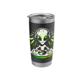 Alien DJ Music Mixer Fun Extraterrestrial Music Lover Shirt Stainless Steel Insulated Tumbler