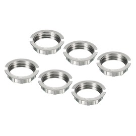 MECCANIXITY G9 Light Socket Rings Lamp M20 Shade Holder Adapter Ring Zinc Alloy for Light Fixtures, White, Pack of 6