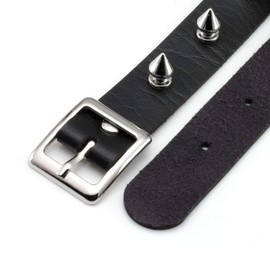 EIGSO Punk Gothic Collar with Rivets Alloy Spiked Clasp Adjustable for Women Men, Metal