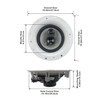 Acoustic Audio by Goldwood CSIC84 Frameless in Ceiling Speakers with
