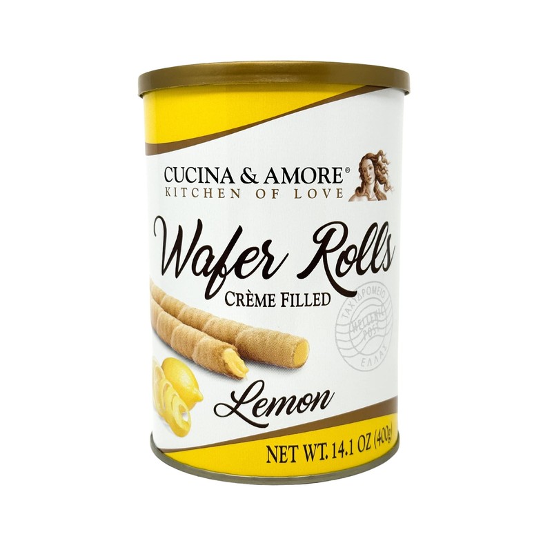 Cucina & Amore Crème-Filled Wafer Rolls, European Artisan Style, Made