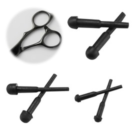 PAVIKE Scissor Silencer Rubber Silencer Barber Silencer Set of 6 Accessories Scissor Parts Scissors Silencer Accessories