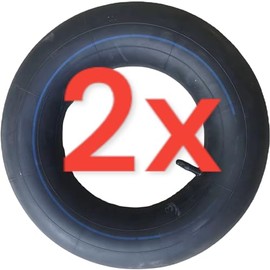 KOVA® 2 x Wheelbarrow Inner Tube 4.00-8 Replacement Hose for Wheelbarrow Wheel 400 x 100 mm with Straight Car Valve + 1 Image Magnet Wheelbarrow Wheel Inner Tube Pneumatic Tyres Pneumatic Wheel