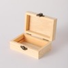 36 pcs Small Wooden Box for Crafts, 4.3inX2.7inX1.8in Unfinished Wooden