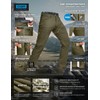 CQR Men's Quick Dry Tactical Pants, Water Resistant Outdoor Pants,