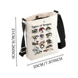 JYTAPP Dragon Knowledge Gifts Types of Dragon Crossbody Bag
