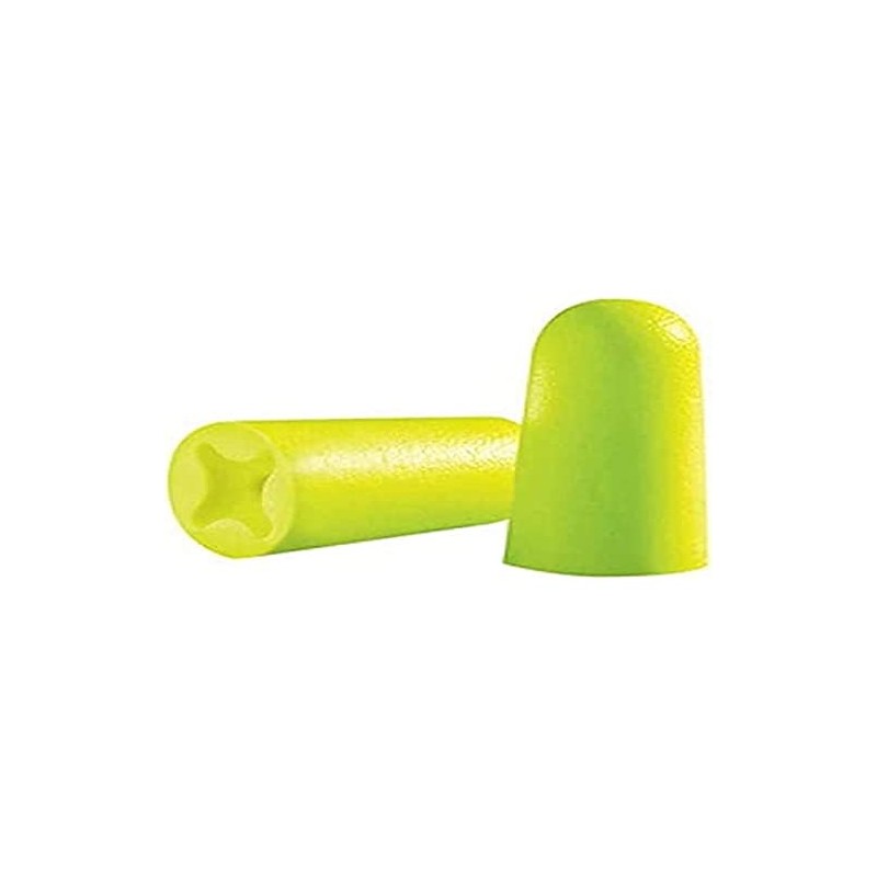 Uvex 2112 001 X-Fit ergonomically shaped yellow foam ear plugs,