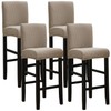 SPRINGRICO Bar Stool Covers Set of 4, Stretch Washable Barstool