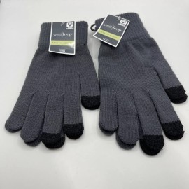 West Loop Unisex Gloves Lot of 2 Texting Gray Stretch New