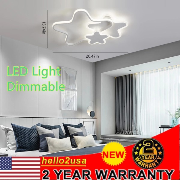 Unbranded 37W Acrylic Star shape LED Ceiling Light Living Room