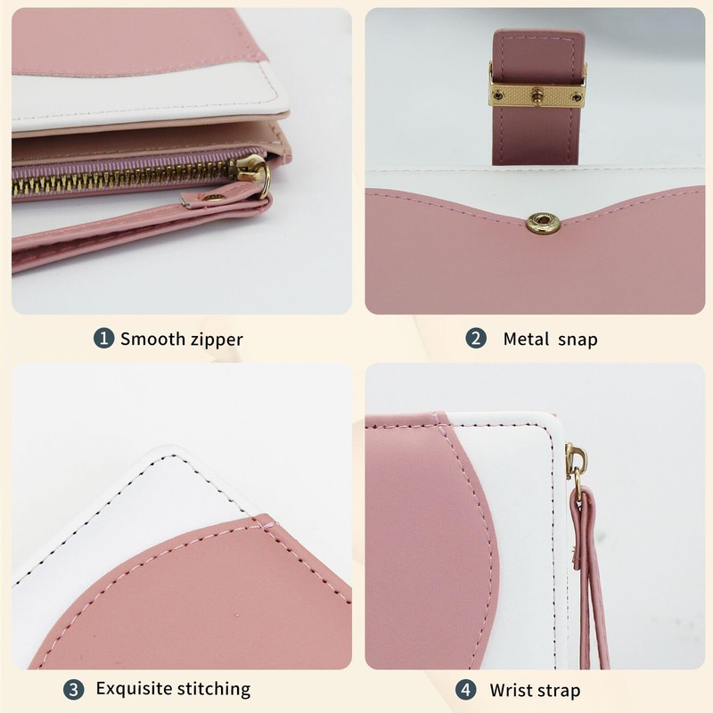 AdiStylinno Wallets for Women, Slim PU Leather Credit Card Holder