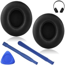 Ear Pads Ear Cushions Replacement Headphones for Beats Solo2 & Solo3 Wireless Headphones 1 Pair Pack of 2 Replacement Pads Headphone Pads Easy to Replace Synthetic Leather Breathable Replacement