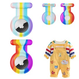 Apple Airtag - Juego de 2 fundas ocultas para rastreador GPS, las etiquetas de aire ocultas con pin son aptas para niños, ancianos, mochilas, equipaje.