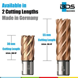 VarioPlus Short KBK Core Drill HSS Shaft Weldon 13/30 mm BD