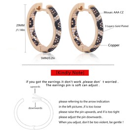 Z ZACHÉ Fashion Cubic Zirconia Women Leopard Hoop Earrings Animal Print Chunky Statement Circle Huggie Earrings