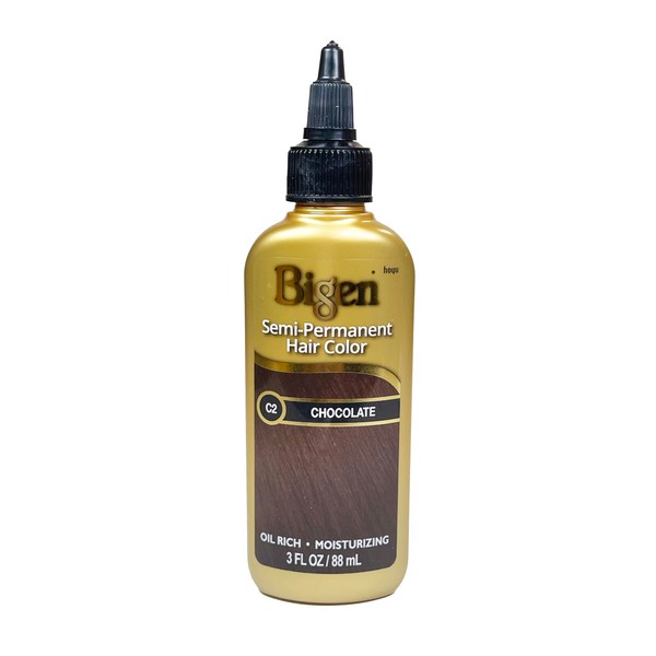 Bigen Semi-Permanent Haircolor #C2 Chocolate 3 Ounce (88ml) (3 Pack)