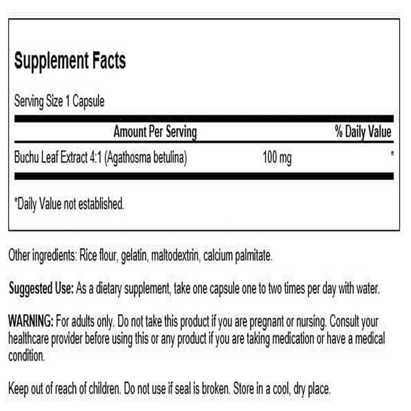 Swanson Buchu Leaf - 4:1 Extract - Herbal Supplement -