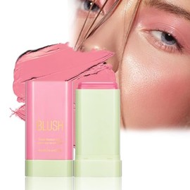 Bluemega Rubor En Crema 3 En 1 Para Labios, Mejillas, Ojos, Rubor Ligero Impermeable, Colorete En Crema Bronceador, Colorete Hidratante Y Edificable Para Maquillaje Para Mujeres (1#)