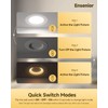 Ensenior 5/6 Inch 5CCT LED Can Lights with Night Light