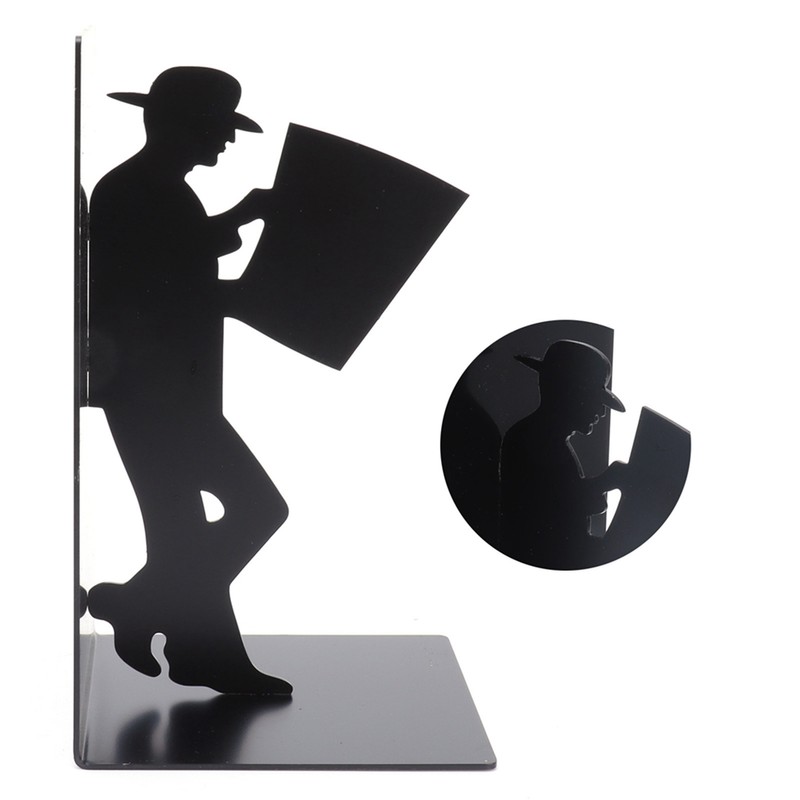 Wrought Iron Figure Book Stand Readers Book Stand Bookshelf Ornaments
