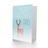 CARD CHRISTMAS DAD DEER SNOW