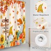 Nuseiis Cute Fall Gnomes Shower Curtains 72x72 Inch, Waterproof Fabric
