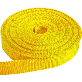 TECEUM 1 Inch Webbing – Honey Yellow – 10 Yards – 1” Webbing for Climbing Outdoors Indoors Crafting DIY nw