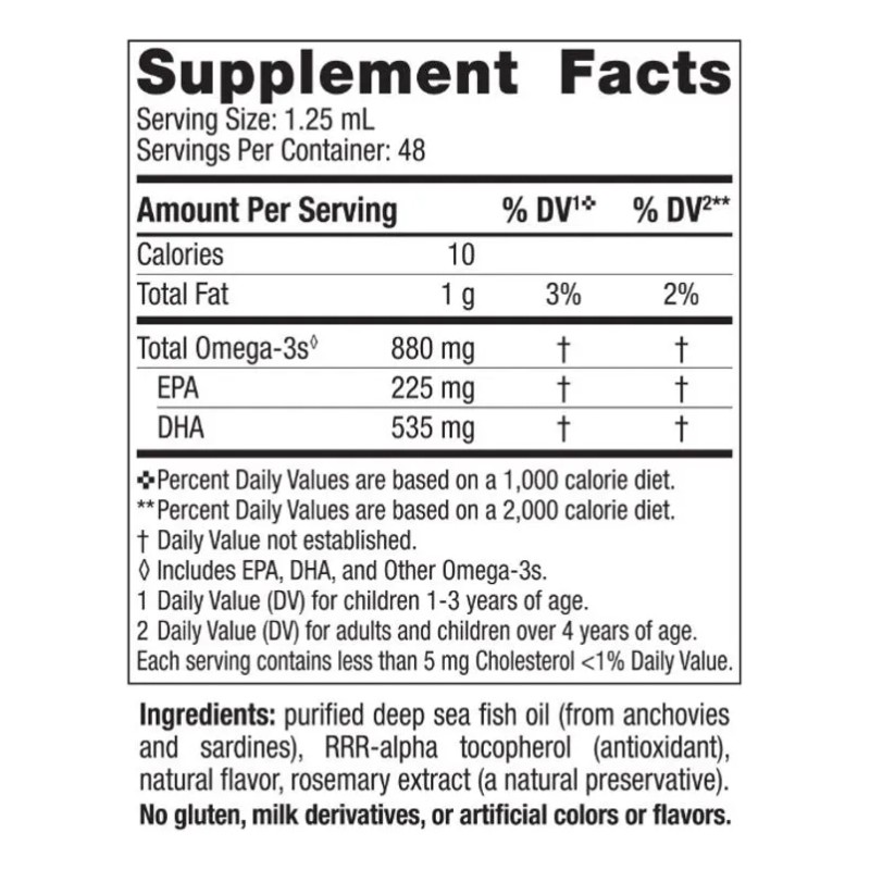 Aceite De Pescado Con Dha Xtra Para Niños + Omega