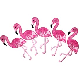 i-Patch - Patches - 0170 - Flamingo - Bird - Marabou - Heron - Stilt Bird - Animals - Zoo - Appliqué - Iron-On - Patch - Patch - Sticker - Badges - Iron-On Patch