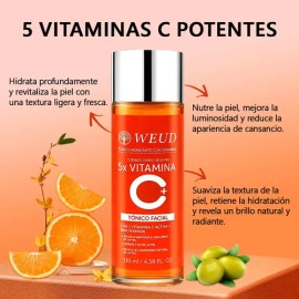 Weud Sérum Reafirmante 5x Vc,hidratación Minimizar Poros