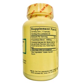 Sun Ten - Cinnamon & Hoelen Formula, 100 Capsules / Gui Zhi Fu Ling Wan / 桂枝茯苓丸