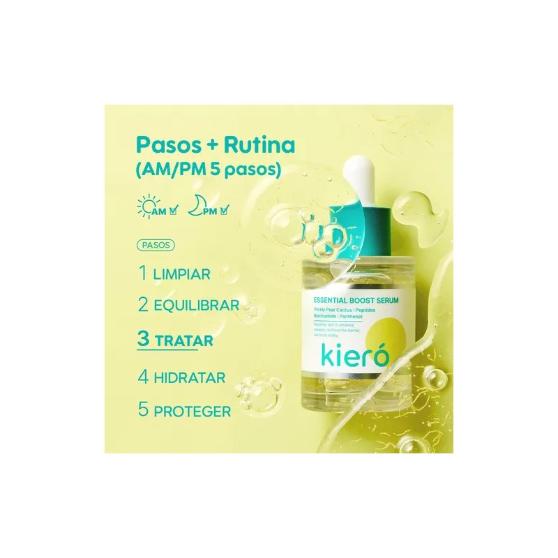 Kiero Essential Boost Serum Péptidos Y Pantenol Suero Facial