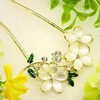 Miaomyao Hair Ornament, Kimono, Metal, Yukata, Bouquet, Flower Bouquet, Leaf,