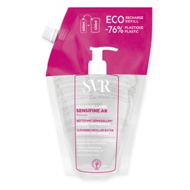 SVR SENSIFINE AR - Soothing Anti-Redness Micellar Water/Make-up Remover for Face, Eyes, Lips, Ultra-Mild No-Rinse Cleanser for Sensitive, Reactive, Rosacea-Prone Skin, 400ml- REFILL