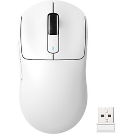 ATTACK SHARK X3 Lightweight Wireless Gaming Mouse with Tri-Mode 2.4G/USB-C Wired/Bluetooth,26K DPI, PAW3395 Optical Sensor,Kailh GM8.0 Switch,5 programmable Buttons for PC/Win/Mac(White)