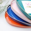 Omuriko Gold Oval Decorative Tray with Handles, Versatile Serving Tray
