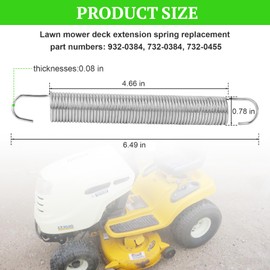 OJP 932-0384 Extension Spring Compatible with MTD Yard Machine Huskee Gxfc Cub Cadet Troy-Bilt LT LTX 1040 1042 1045, Replace 732-0384 Mower Deck Return Spring - 2 Pcs
