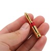 Preffair 4pcs Speaker Banana Plugs 24K Gold Plated Dual Screws