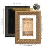 WYNCO 5x7 in 2 Pack Antique Distressed Gold Ornate Classic