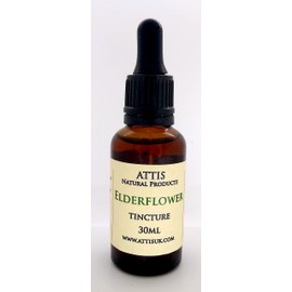 ATTIS Elderflower Handmade Tincture 30ml | All Natural Ingredients