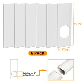 LBG Products Portable Air Conditioner Sliding Door Kit,Adjustable Length Sealing Plates Up to 90 inches,Sliding Door AC Vent Kit for Exhaust Hose, Universal for Ducting with 5 inches Diameter