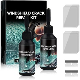 2 Pcs Windshield Glass Repair Kit, 20ml Auto Windshield Crack Repair, Glass Repairs Liquid for Automotive Windshield Tools, Quick Repair Windshield and Glass Repair Tools