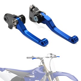 IUVWISN Motorcycle Brake Clutch Lever Pivot Levers Set Adjustable CNC for YZ125 YZ250 15-23 YZ250F 09-23 YZ125X 17-23 YZ250X 16-23 YZ450F YZ426F 09-23 YZ250FX 20-23 YZ450FX 19-23 Dirt Pit Bike Blue