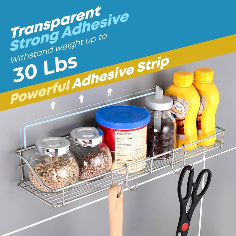 KESOL Adhesive Shower Caddy Shower Shelf Organizer for Bathroom Organization