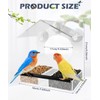 18x10x21cm Window Bird Feeder, House-shaped Bird Feeder Window with Wet