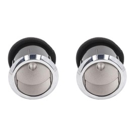 2Pcs Car Front Dashboard Round Air Vent, Dash Board Insert AC Air Conditioner Outlet Assembly Replacement for MKZ