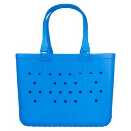 Simply Southern Large Simply Tote Bag - All Waterproof Sandproof Beach Utility - Everyday Tote (Wave)