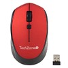 TECHZONE Mouse Óptico Inalámbrico Tecnología USB Plug and Play Ambidiestro